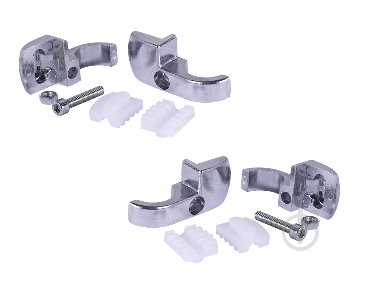 Держатель стекла или ДСП DC R-52 регулируемый для трубы d25 - фото 4