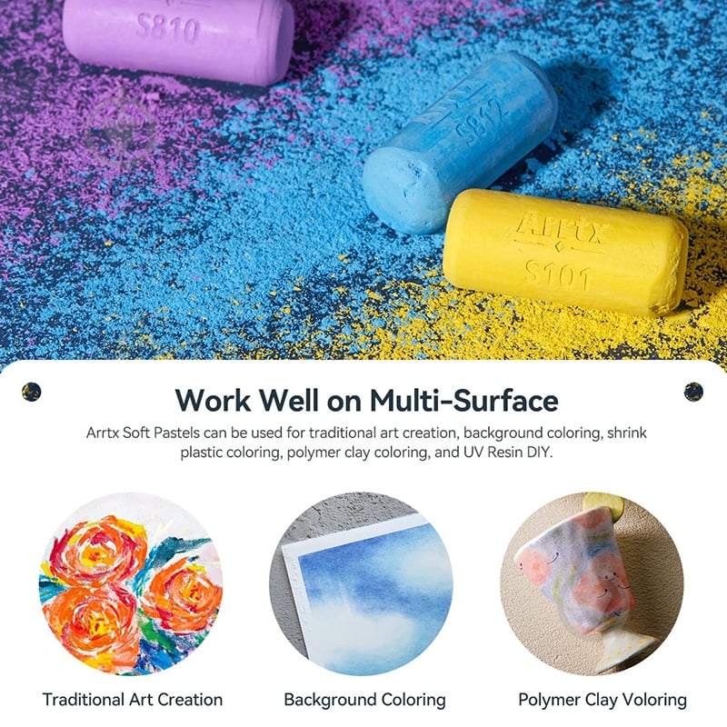 Мел-пастель ASP-0172B Arrtx LC303793 72 шт. - фото 4