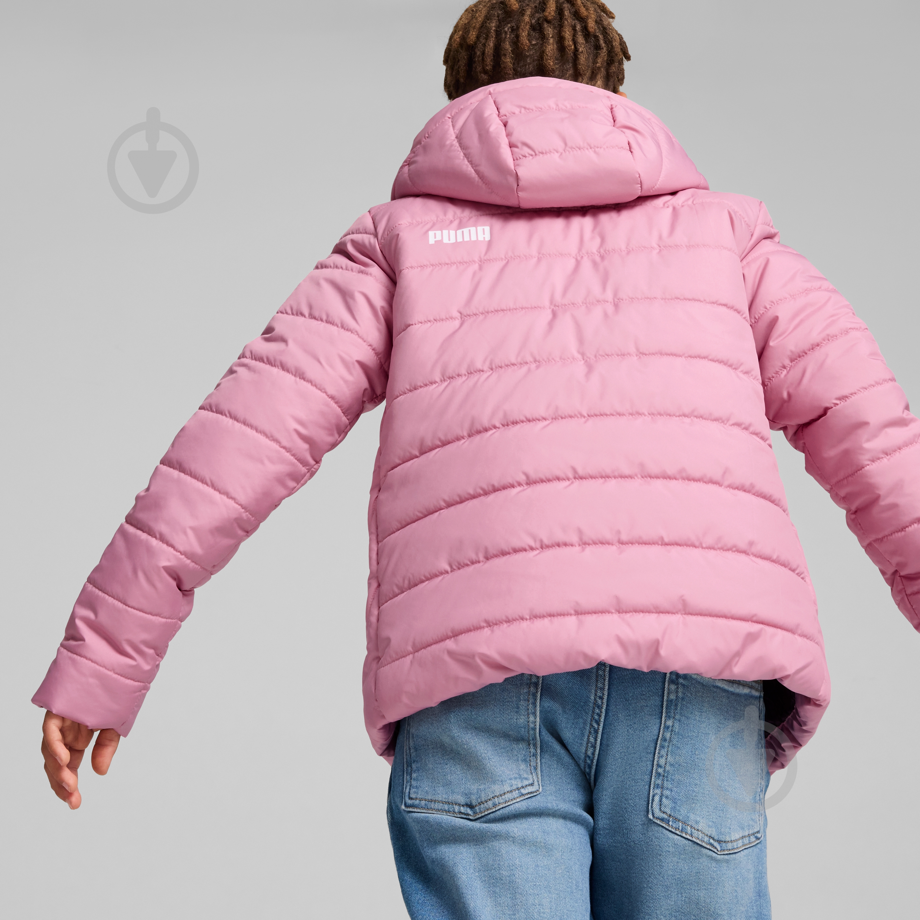 Куртка для дівчаток демісезонна Puma ESS HOODED PADDED JACKET 67055948 р.140 рожева - фото 4