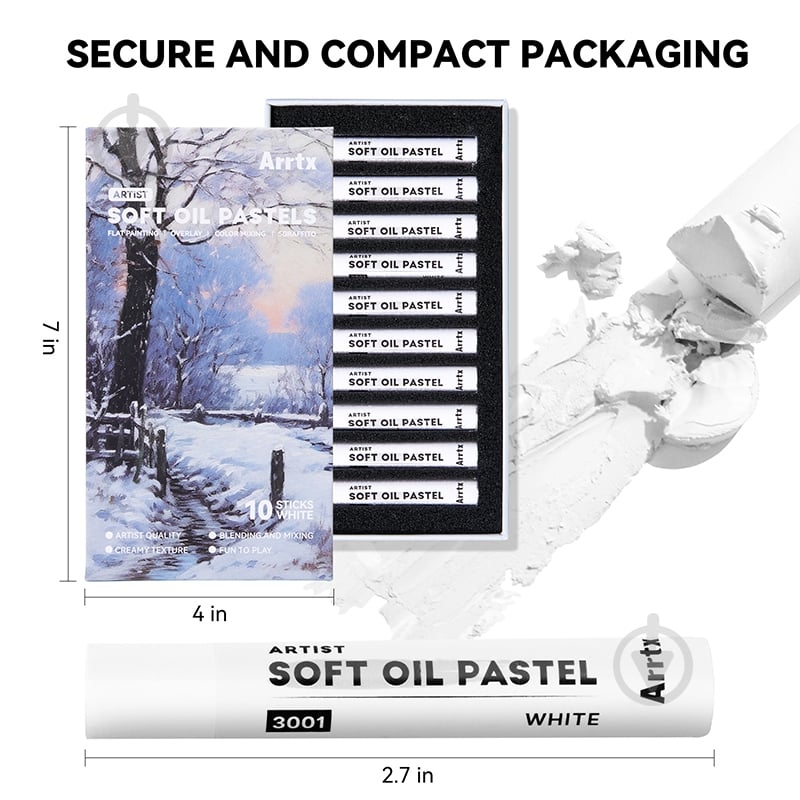 Набор масляной пастели AOP-S01-W10 Arrtx LC303953 10 шт. - фото 2 Набор масляной пастели AOP-S01-W10 Arrtx LC303953 10 шт. - фото 2