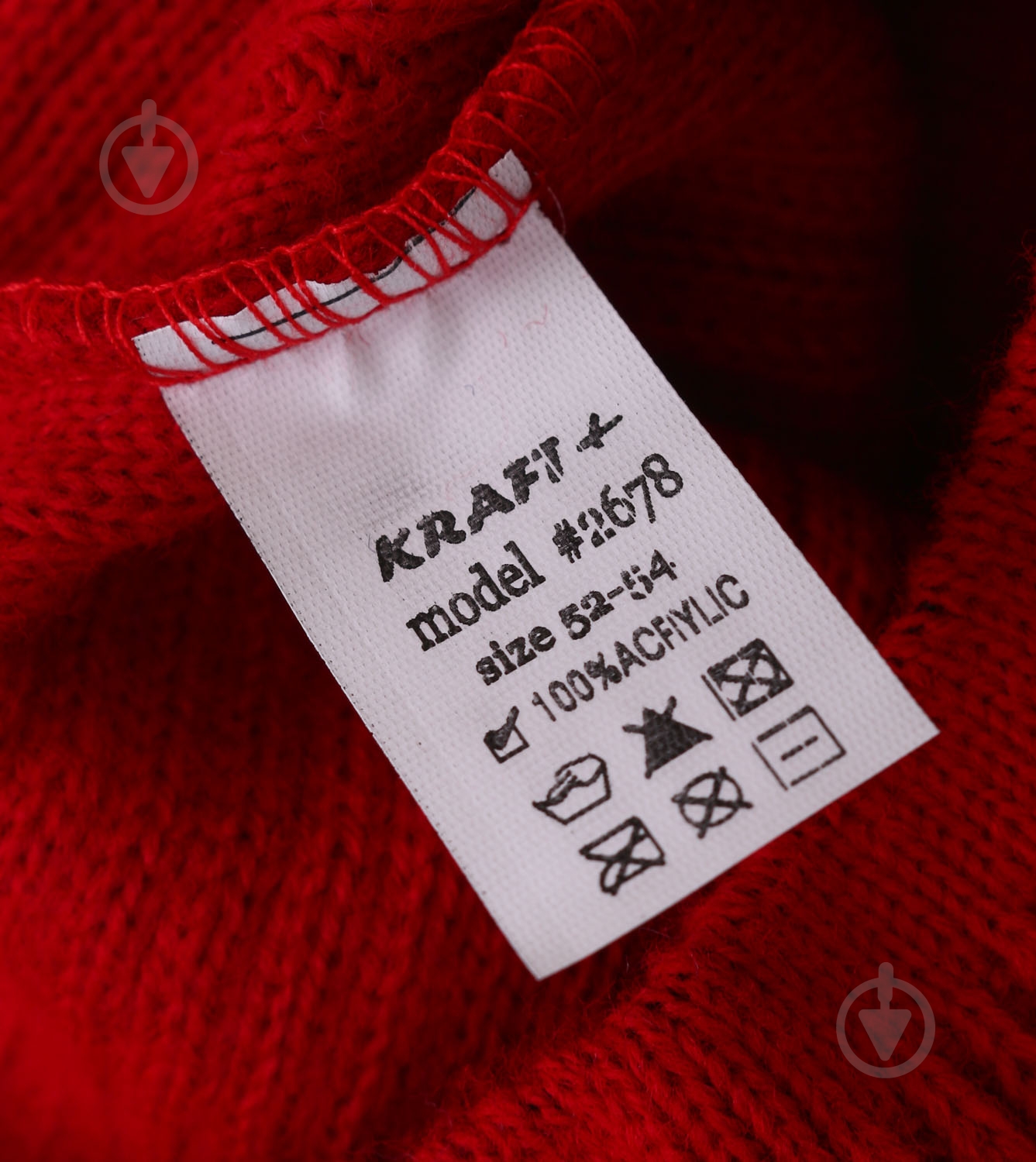 Шапочка детская для девочки Kraft+ арт. 2678 р.52-54 красный - фото 4