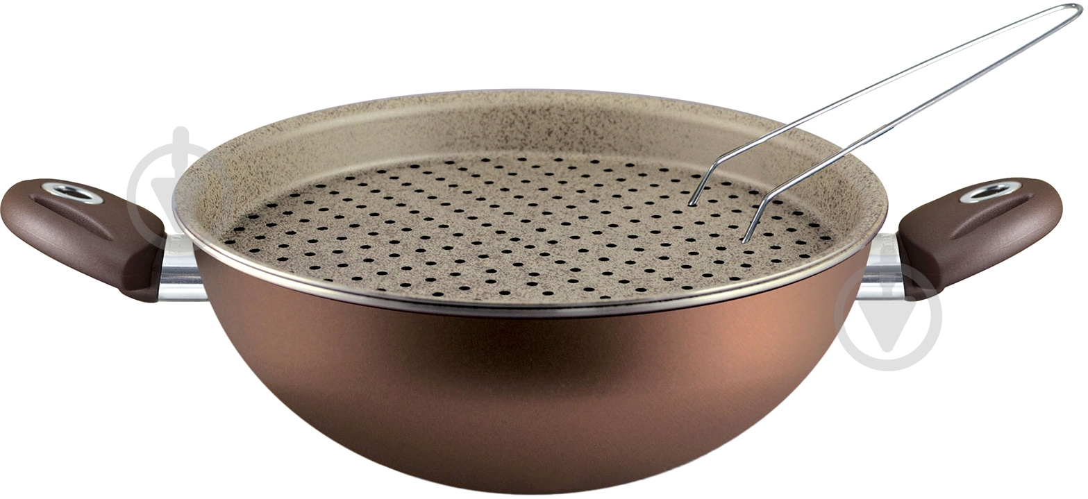 Пароварка Pensofal Wok Bio Stone Choco 24 см PEN5416 - фото 2