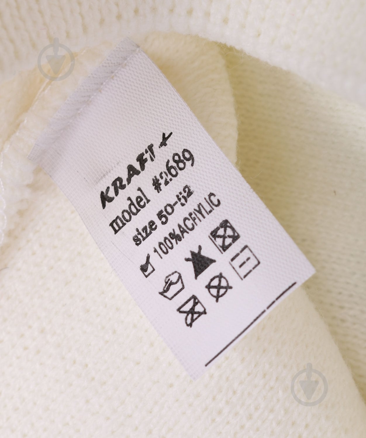 Шапочка детская для девочки Kraft+ арт. 2689 р.50-52 молоко - фото 4 Шапочка детская для девочки Kraft+ арт. 2689 р.50-52 молоко - фото 4