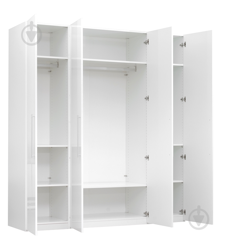 Шкаф Embawood Glossy 4-дверный белый - фото 4 Шкаф Embawood Glossy 4-дверный белый - фото 4