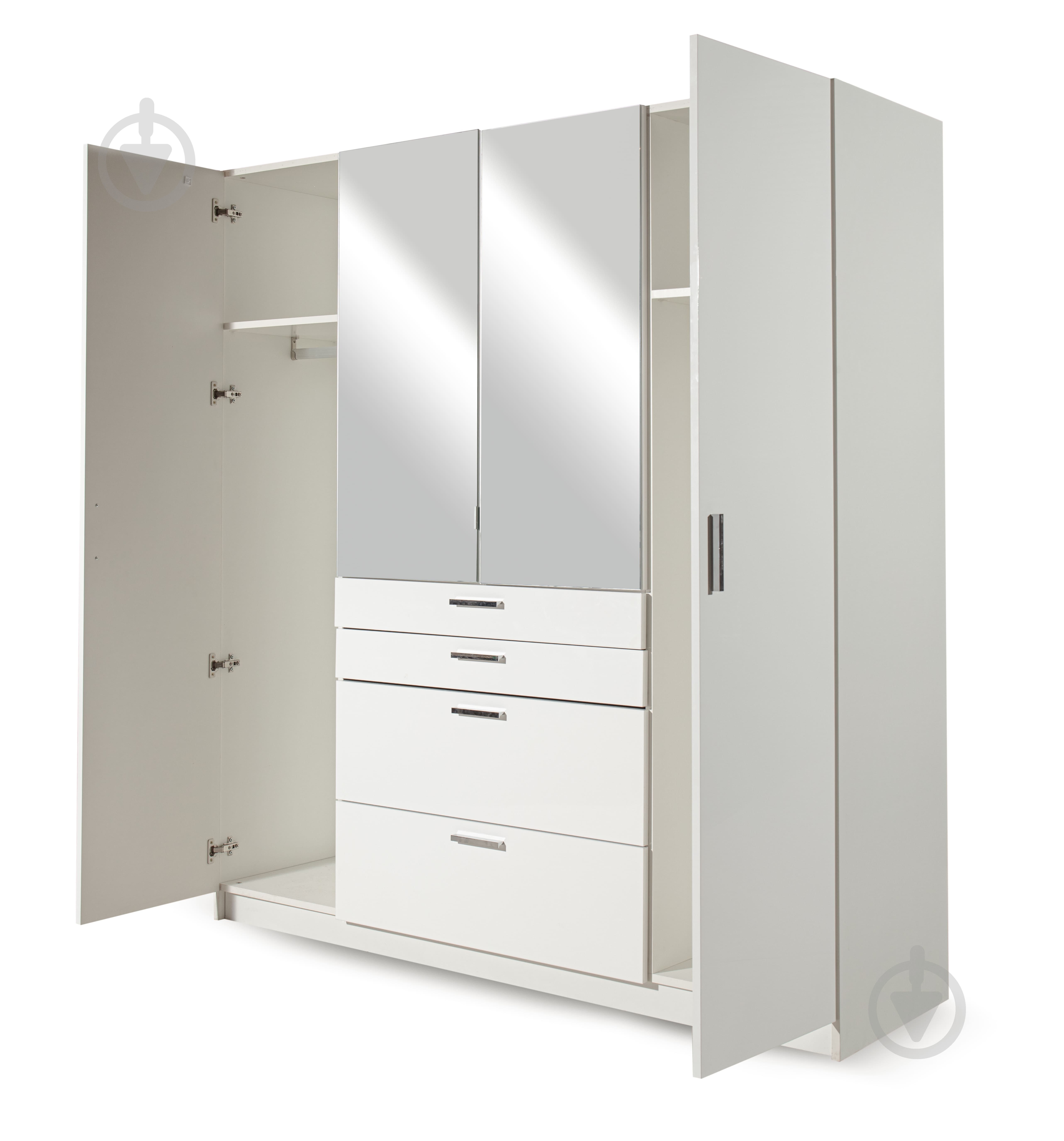 Шафа Embawood Гамбург 1810х1970х540 ДСП лак білий - фото 3