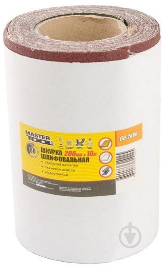 Наждачная бумага MasterTool 200 мм х 10м 08-2806 - фото 1