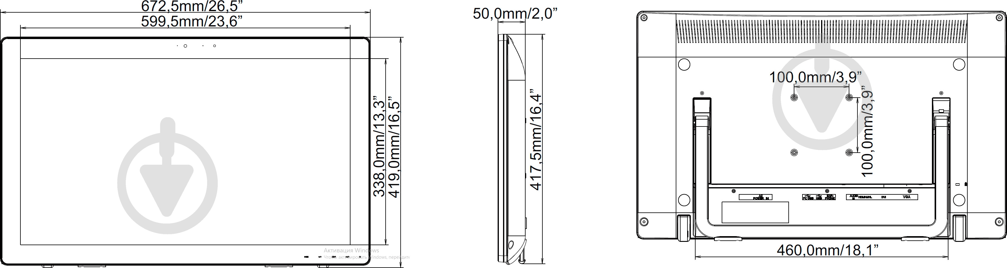 Монітор Iiyama ProLite 27" (T2735MSC-B2) - фото 9