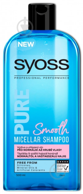 Шампунь Syoss Pure Smooth для нормальных и густых волос 500 мл - фото 1 Шампунь Syoss Pure Smooth для нормальных и густых волос 500 мл - фото 1