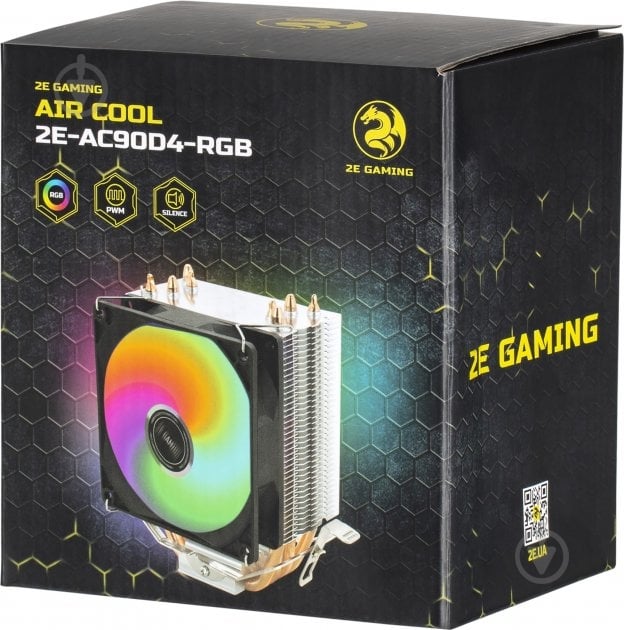 Процессорный кулер 2E Gaming Air Cool 2E-AC90D4-RGB - фото 6 Процессорный кулер 2E Gaming Air Cool 2E-AC90D4-RGB - фото 6