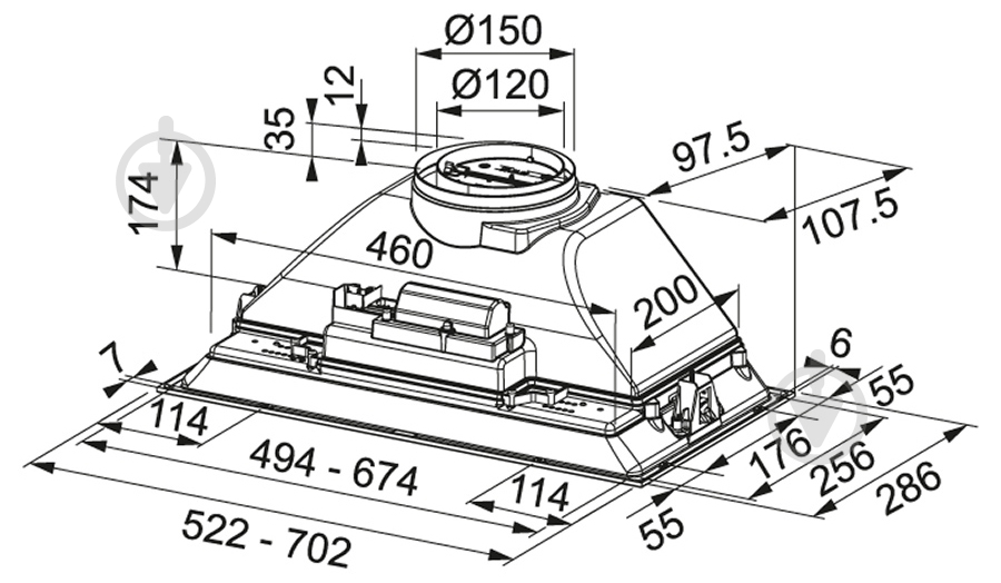 Витяжка Franke 305.0599.533 - фото 2