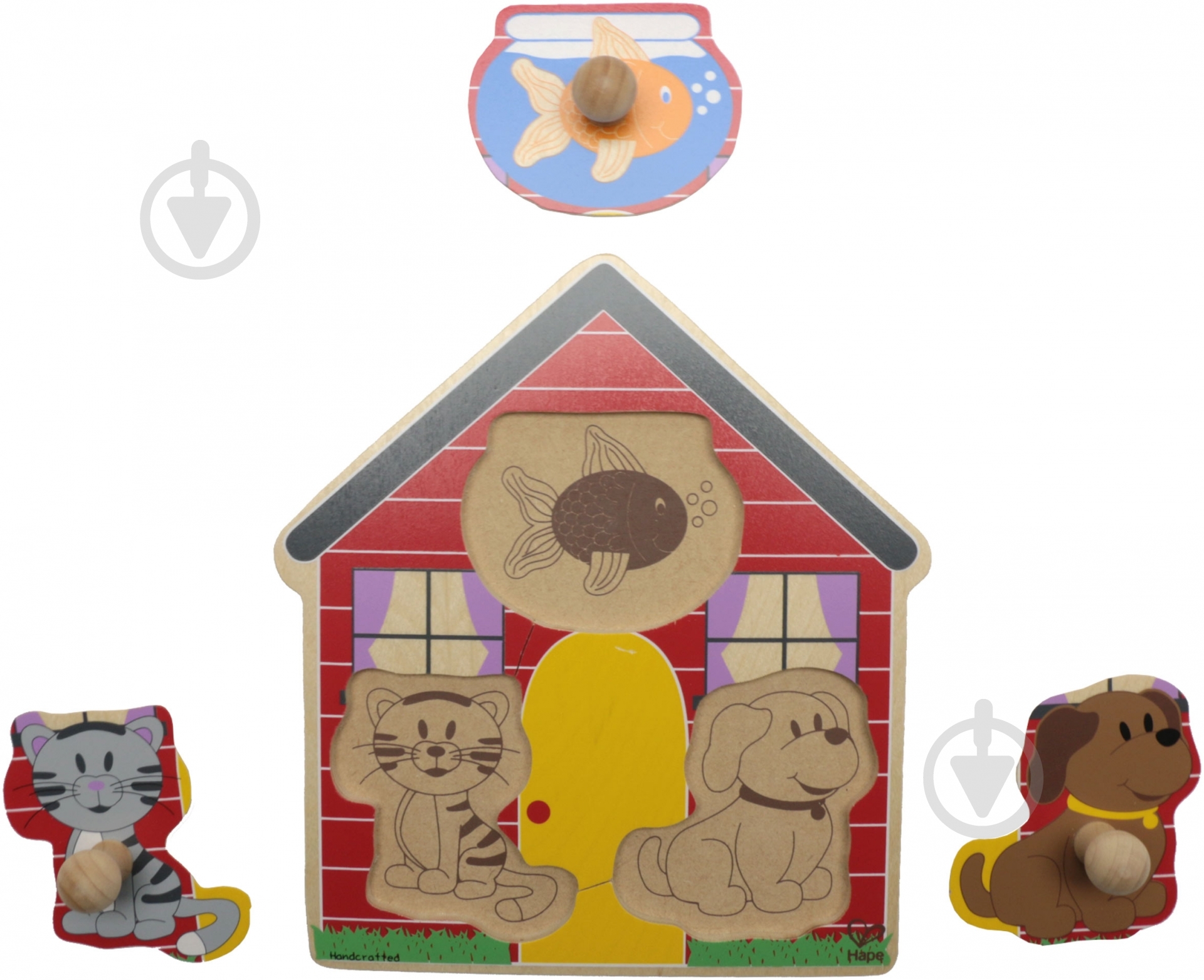 Пазлы Hape Домашние животные мини E1304 - фото 1 Пазлы Hape Домашние животные мини E1304 - фото 1