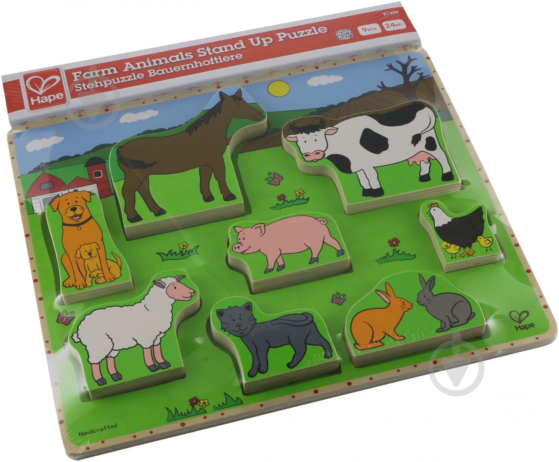 Пазлы Hape Фермерские животные E1450 - фото 4 Пазлы Hape Фермерские животные E1450 - фото 4