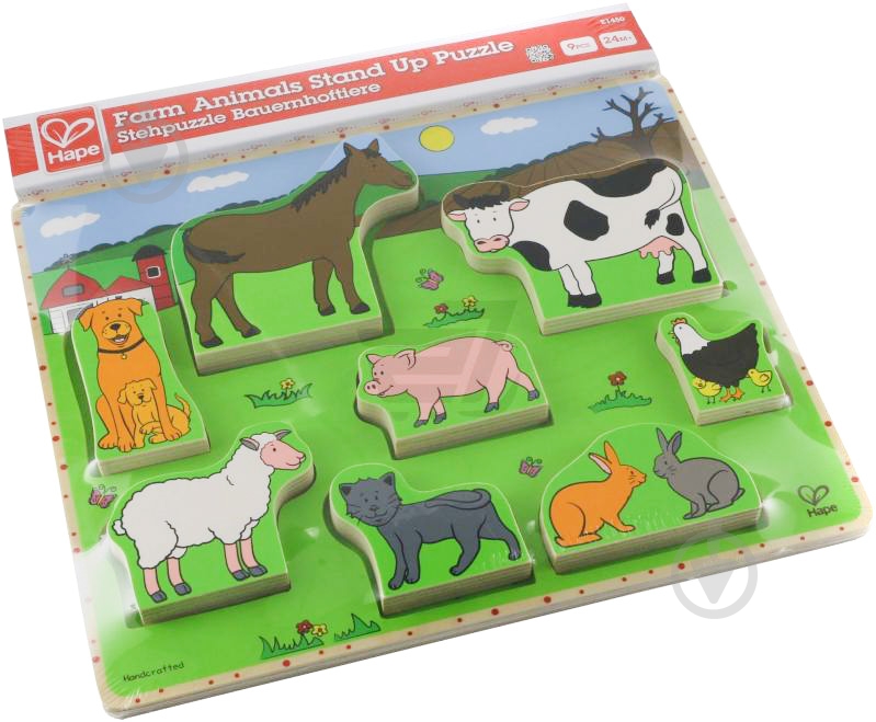 Пазлы Hape Фермерские животные E1450 - фото 1 Пазлы Hape Фермерские животные E1450 - фото 1