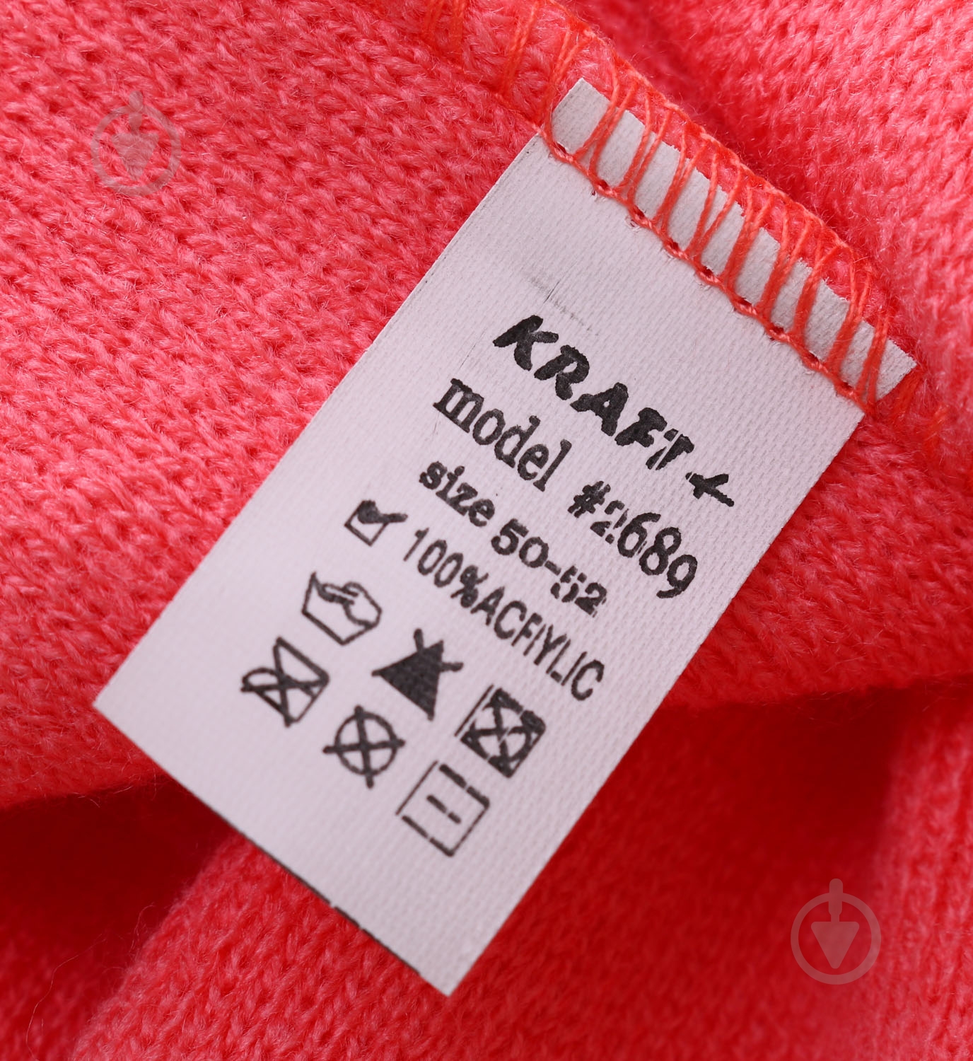 Шапочка дитяча для дівчинки Kraft+ арт. 2689 р.50-52 персик - фото 4