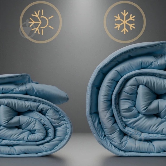 Одеяло антиалергенное Eco-Soft №1649 Eco Light 200x220 см MirSon голубой - фото 4