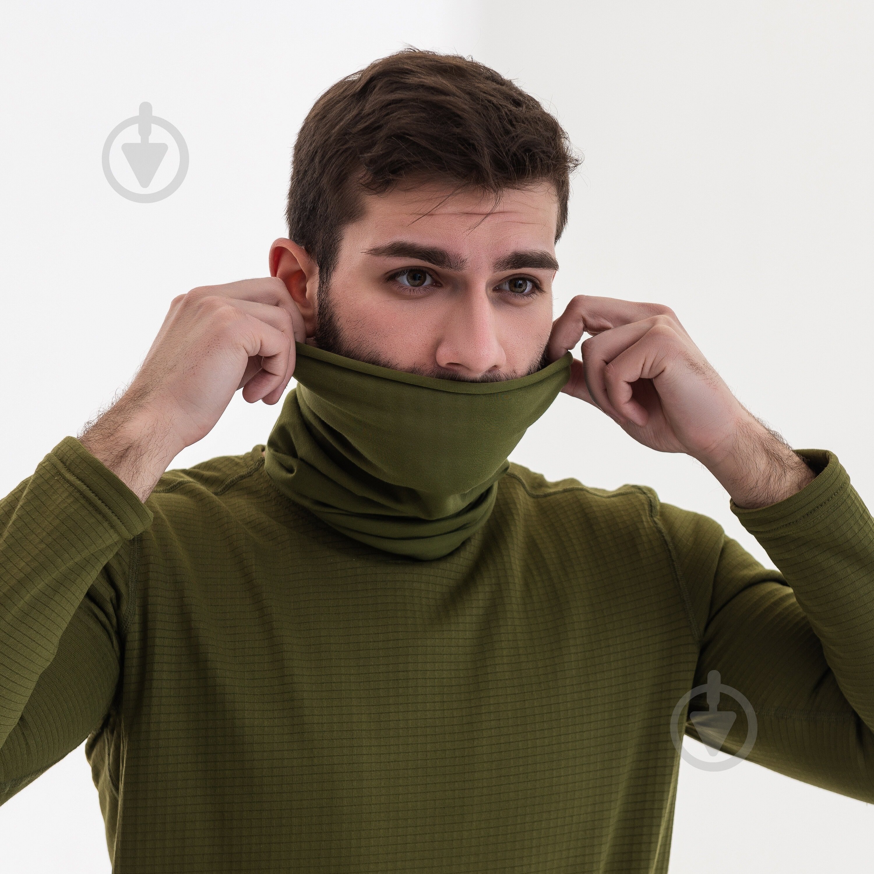 Шарф 220014 хаки - фото 2