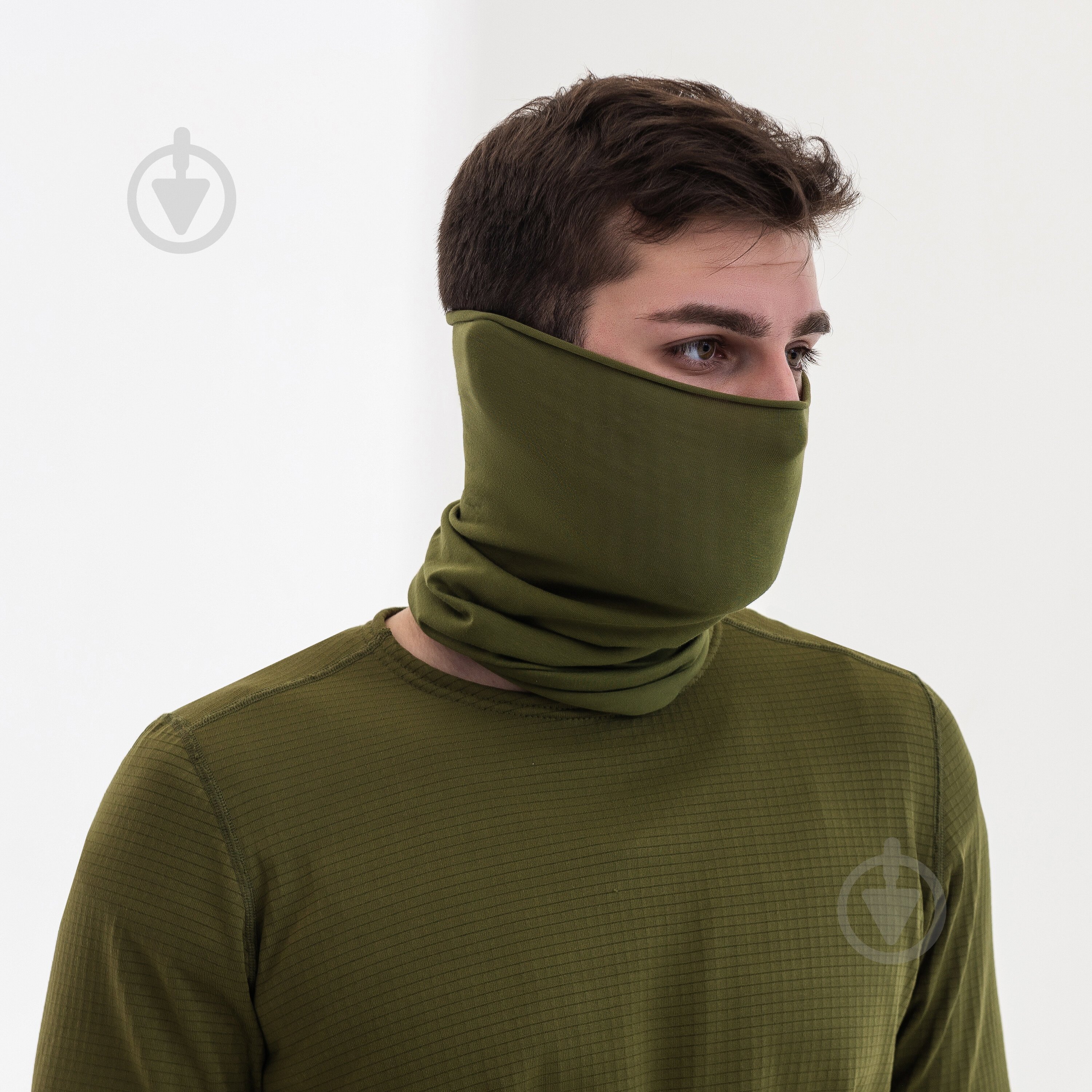 Шарф 220014 хаки - фото 1