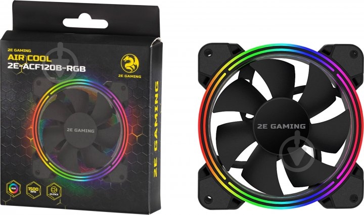Корпусный кулер 2E Gaming Air Cool 2E-ACF120B-RGB - фото 6