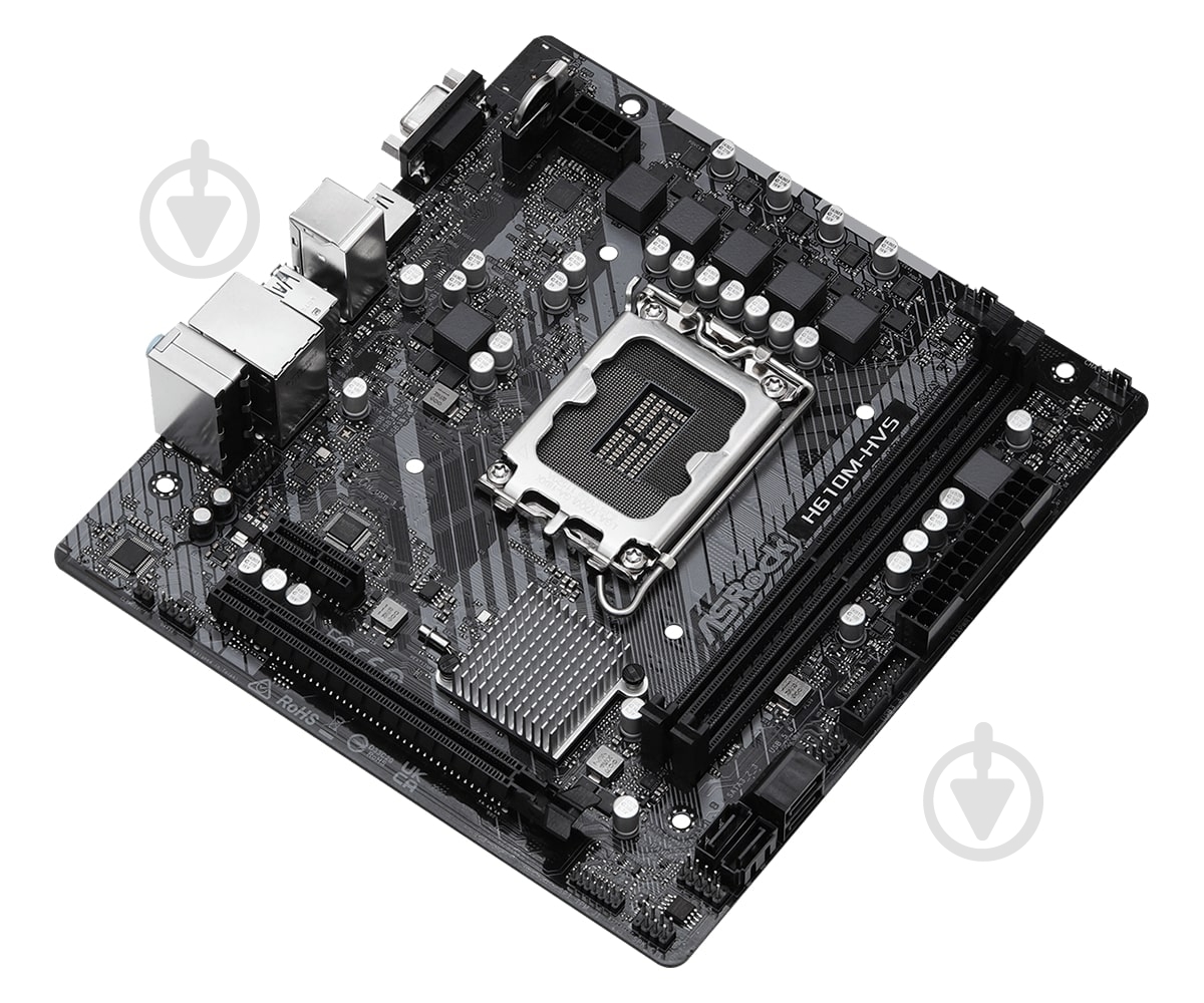 Материнська плата ASRock H610M-HVS (Socket 1700, Intel H610, micro ATX) - фото 3