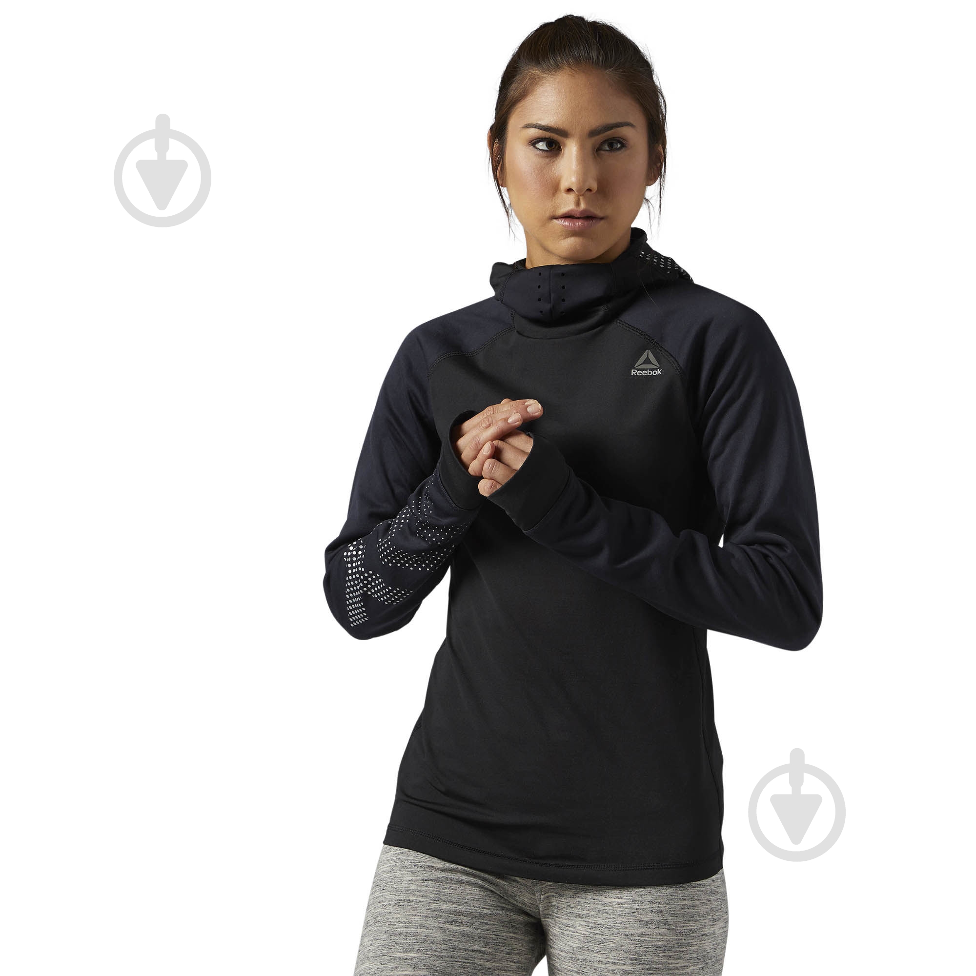 Джемпер Reebok BR2650 р. XS черный - фото 1 Джемпер Reebok BR2650 р. XS черный - фото 1
