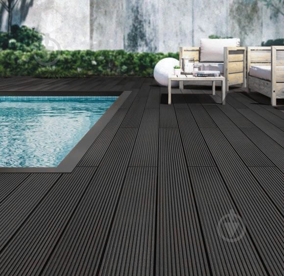 Террасная доска ARLINE Decking 24140 140х24х3000 мм антрацит - фото 1