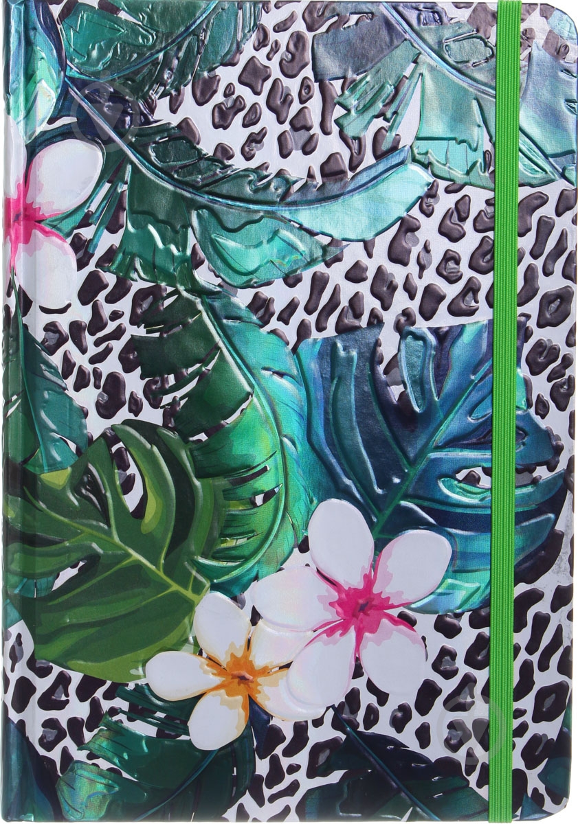 Книга для нотаток Леопард в джунглях 3Д ефект А5 96 аркушів - фото 2