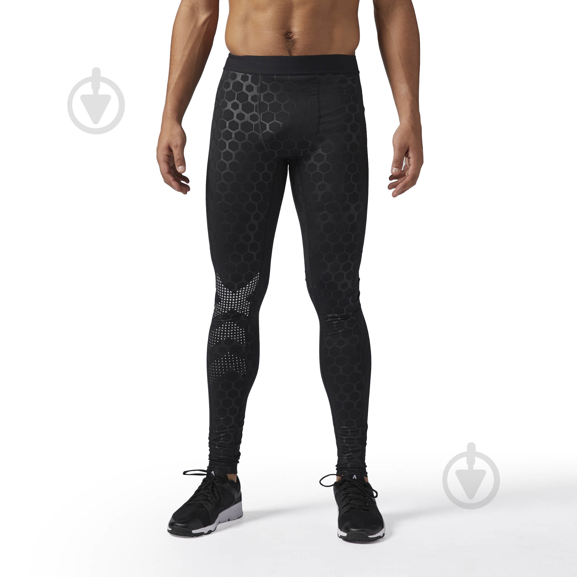 Лосины Reebok BQ3419 р.XL черный - фото 1