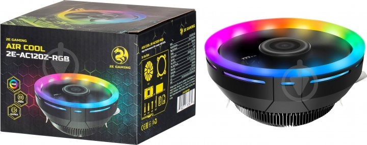 Процессорный кулер 2E Gaming Air Cool 2E-AC120Z-RGB - фото 6 Процессорный кулер 2E Gaming Air Cool 2E-AC120Z-RGB - фото 6