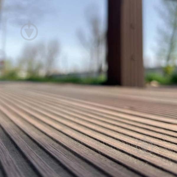 Террасная доска ARLINE Decking 24140 140х24х3000 мм темно-коричневый - фото 2