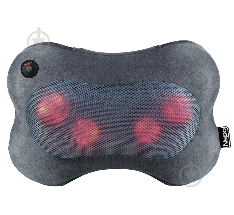 Масажна подушка Naipo Plush MGP-129M з підігрівом для спини та шиї - фото 1