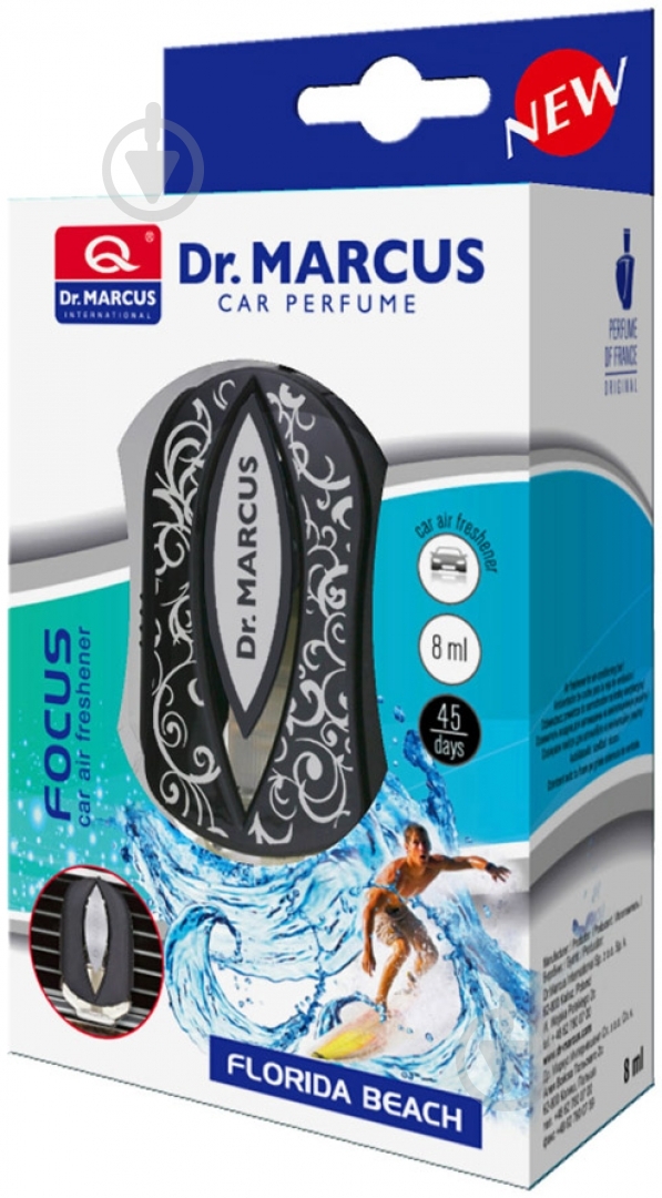 Ароматизатор на панель приборов  DR. MARCUS FOCUS пляж флориды - фото 1