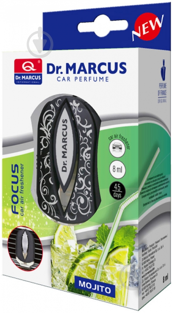 Ароматизатор на панель приборов  DR. MARCUS FOCUS мохито - фото 1