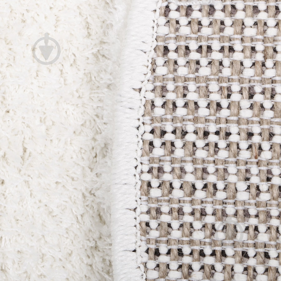 Ковер Ozkaplan Karpet Gold Shaggy O белый 0,8х1,5 м - фото 3