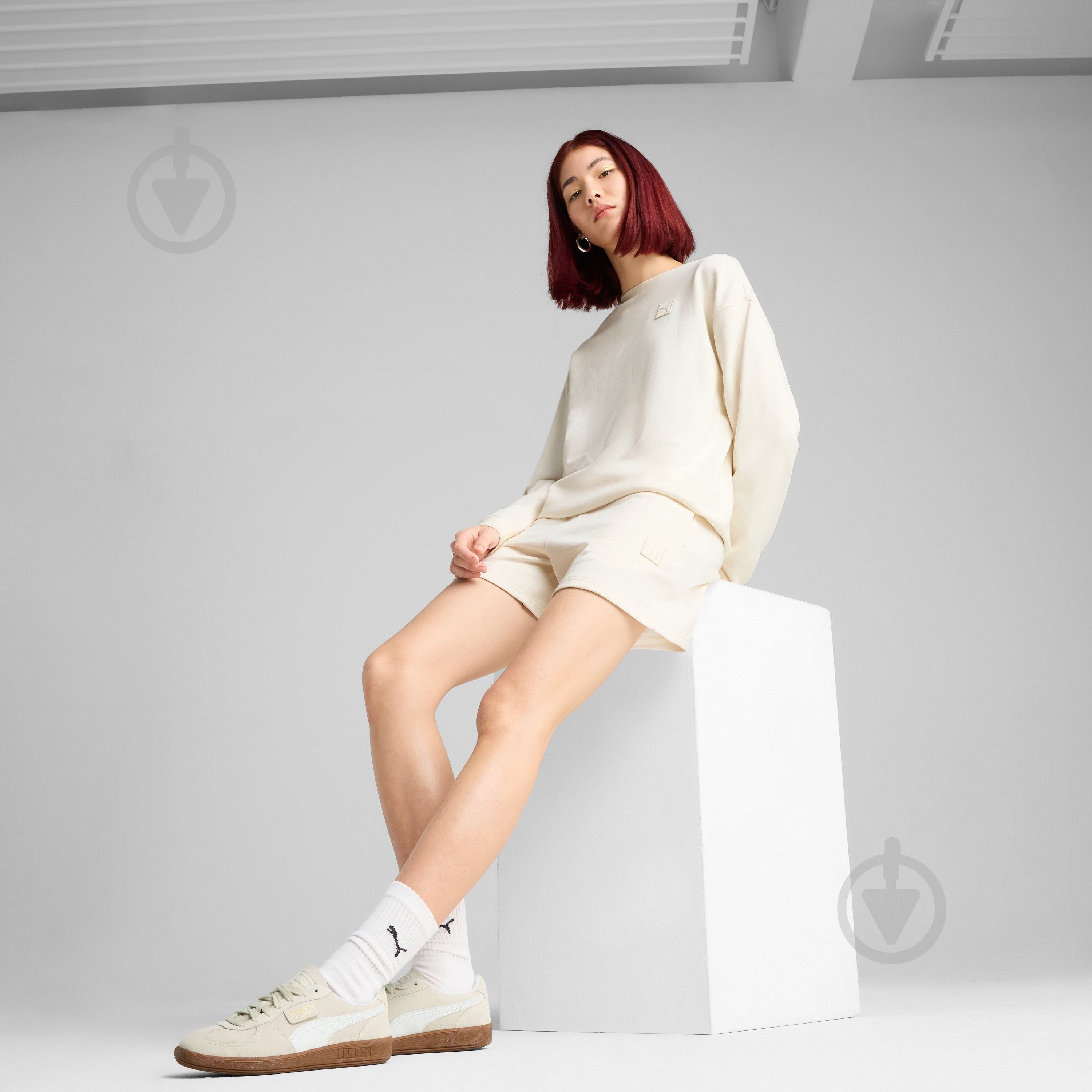 Шорты Puma ESS ELEVATED Mid-Rise Shorts 5" 68502099 р. XL бежевый - фото 5