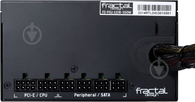 Блок питания Fractal Design EDISON M FD-PSU-ED1B-550W-EU 550 Вт - фото 2 Блок питания Fractal Design EDISON M FD-PSU-ED1B-550W-EU 550 Вт - фото 2