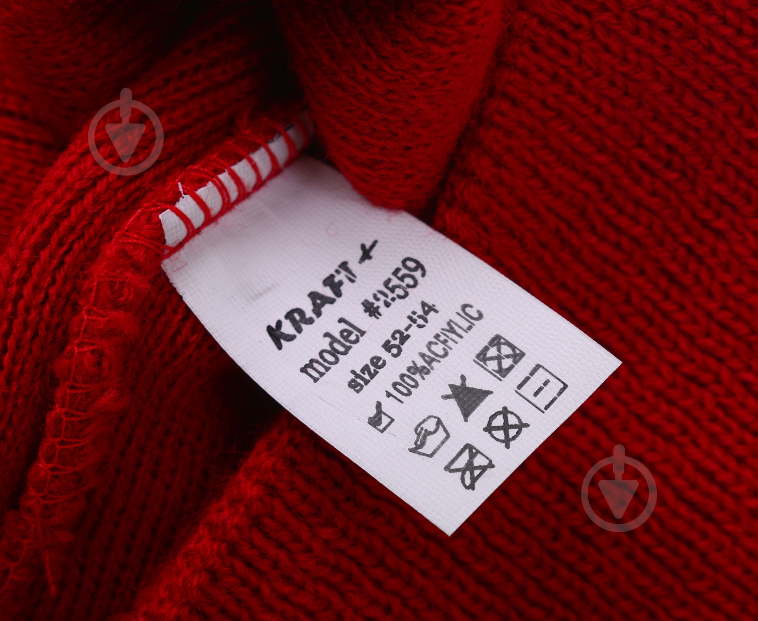 Шапочка дитяча для дівчинки Kraft+ арт. 2559 р.52-54 червоний - фото 4