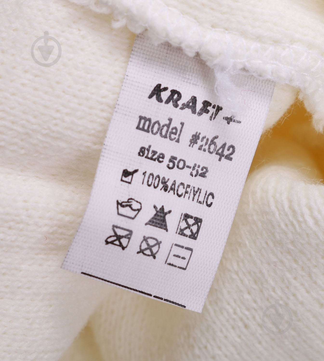 Шапочка детская для девочки Kraft+ арт. 2642 р.50-52 молоко - фото 4 Шапочка детская для девочки Kraft+ арт. 2642 р.50-52 молоко - фото 4