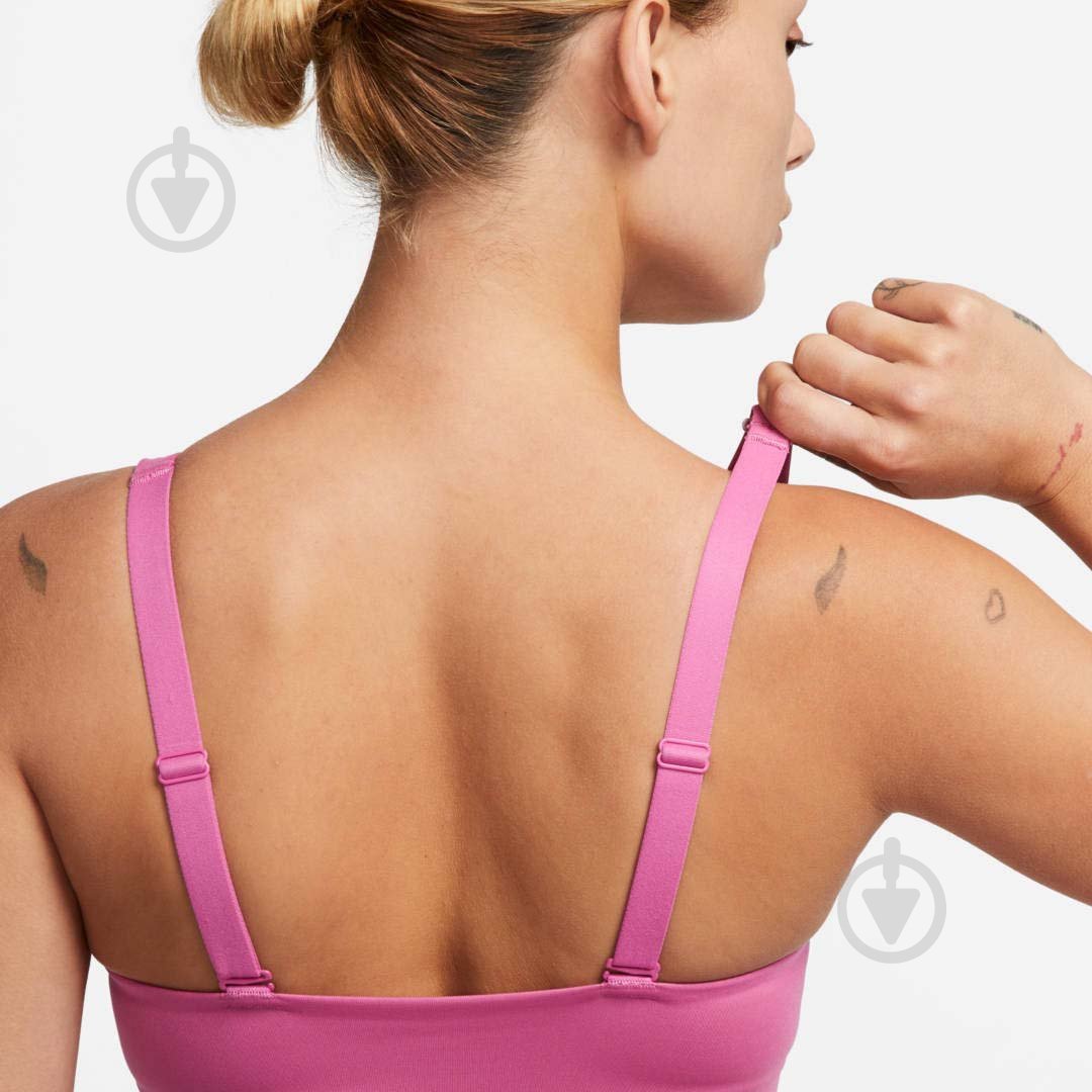 Бра Nike W NK DF INDY PLUNGE CUTOUT BRA DV9837-665 р.XS рожевий - фото 7