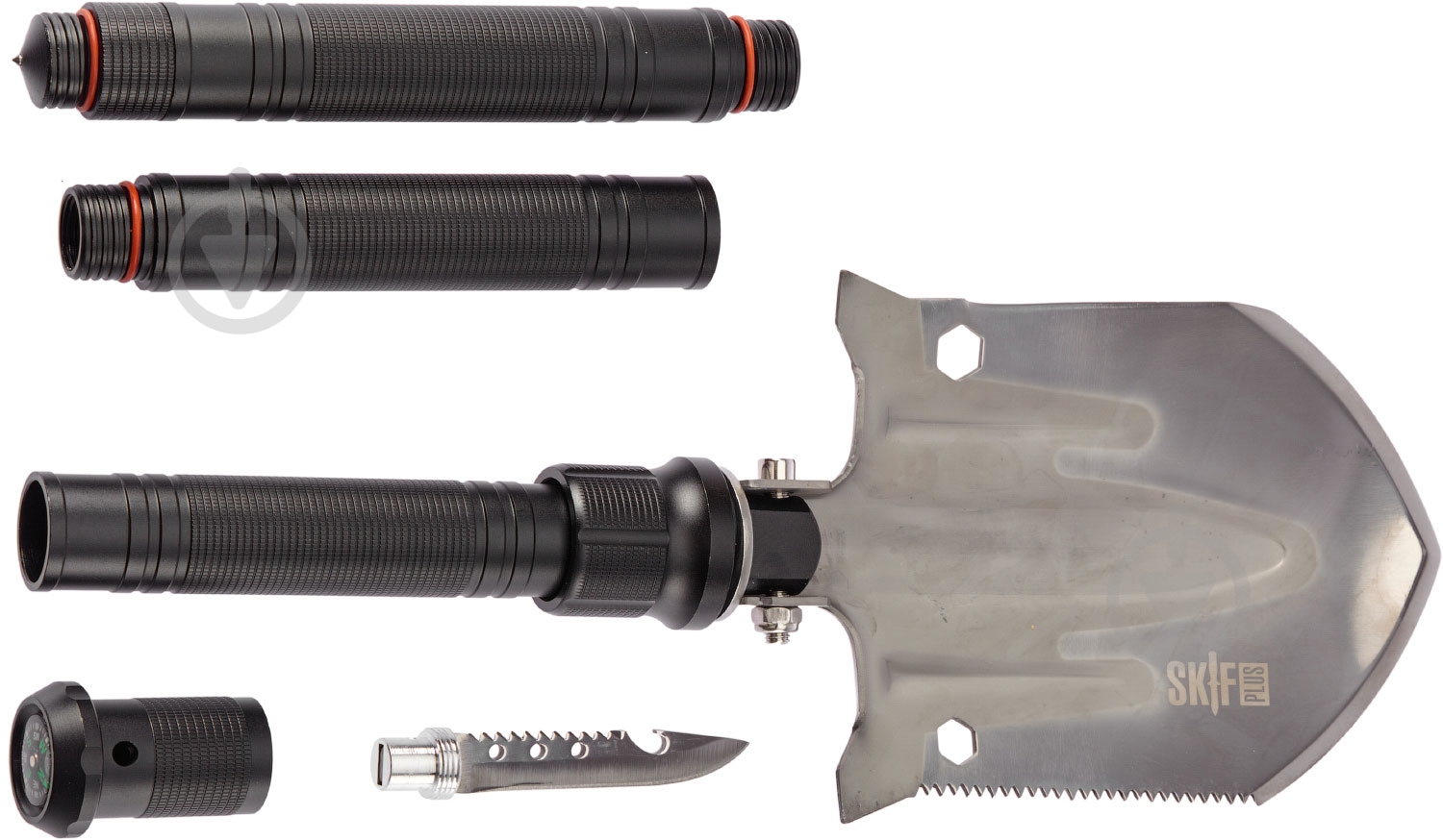 Лопата тактическая Skif Plus Wombat Heavy (7 инструментов) 835мм - фото 4