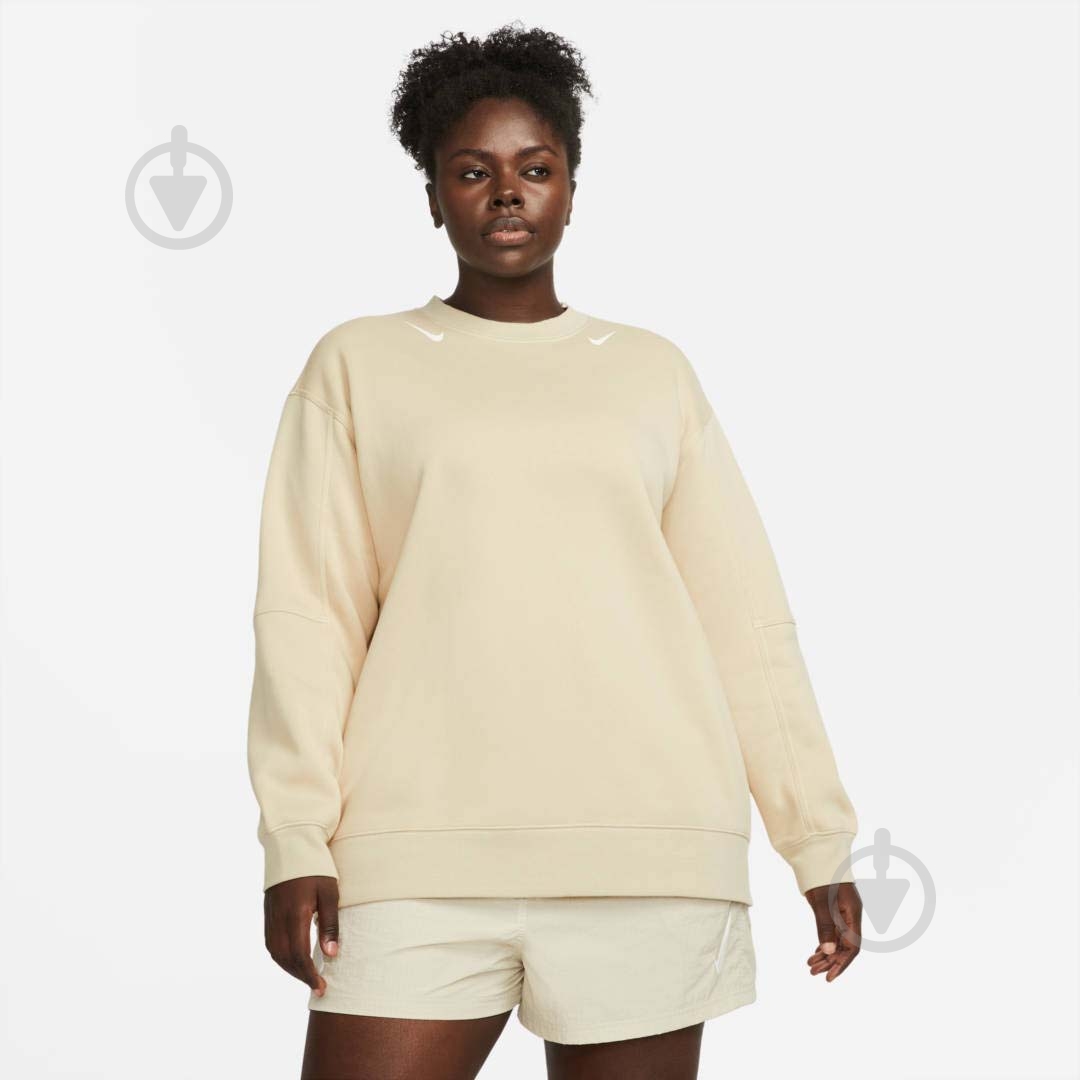 Свитшот Nike W NSW SWSH FLC GX CREW OS DD5610-206 р. M бежевый - фото 1 Свитшот Nike W NSW SWSH FLC GX CREW OS DD5610-206 р. M бежевый - фото 1