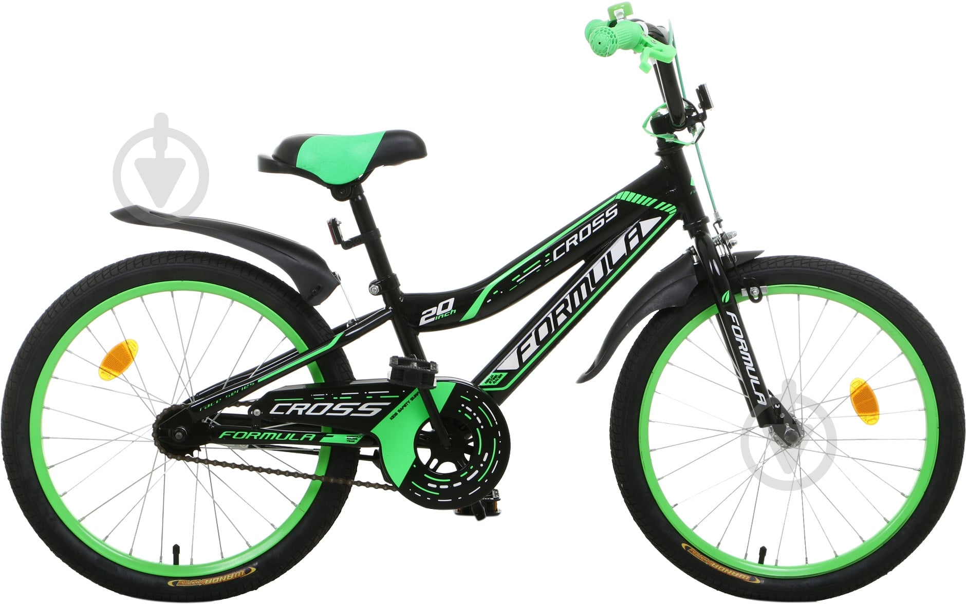 Велосипед Formula 20" 10.5"(27 см) Cross RET-FRK-20-020 черно-зеленый - фото 2 Велосипед Formula 20" 10.5"(27 см) Cross RET-FRK-20-020 черно-зеленый - фото 2