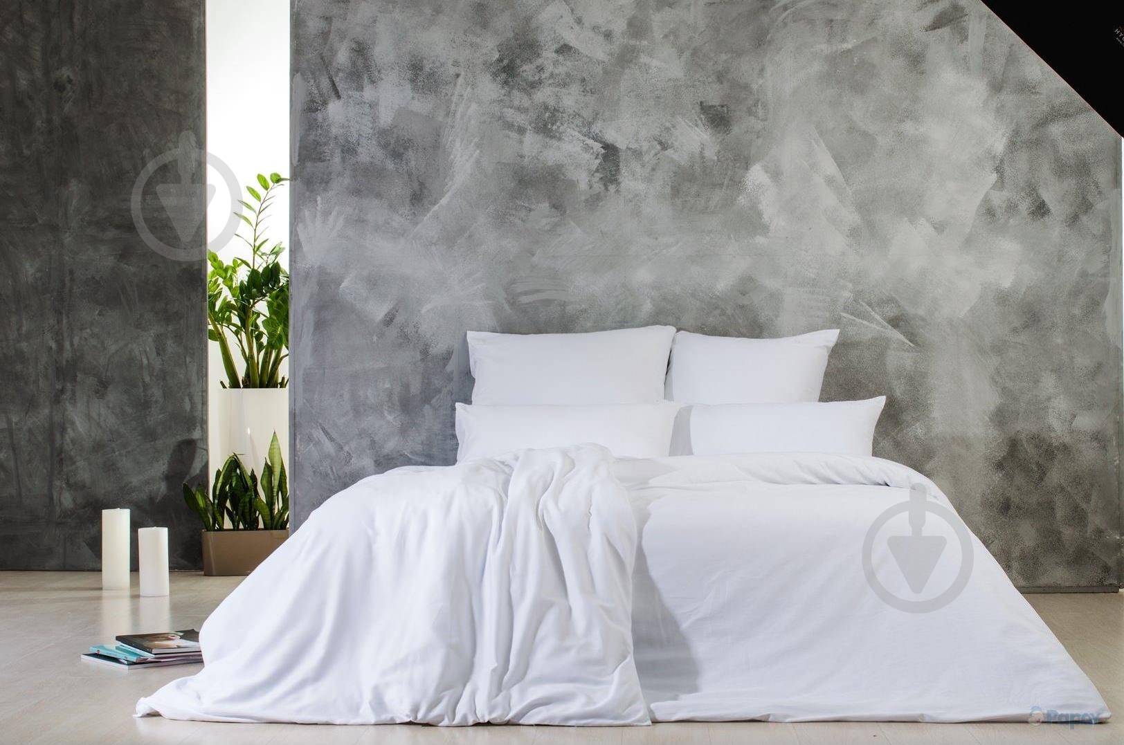 Простирадло 140x215 см білий IDEIA - фото 2