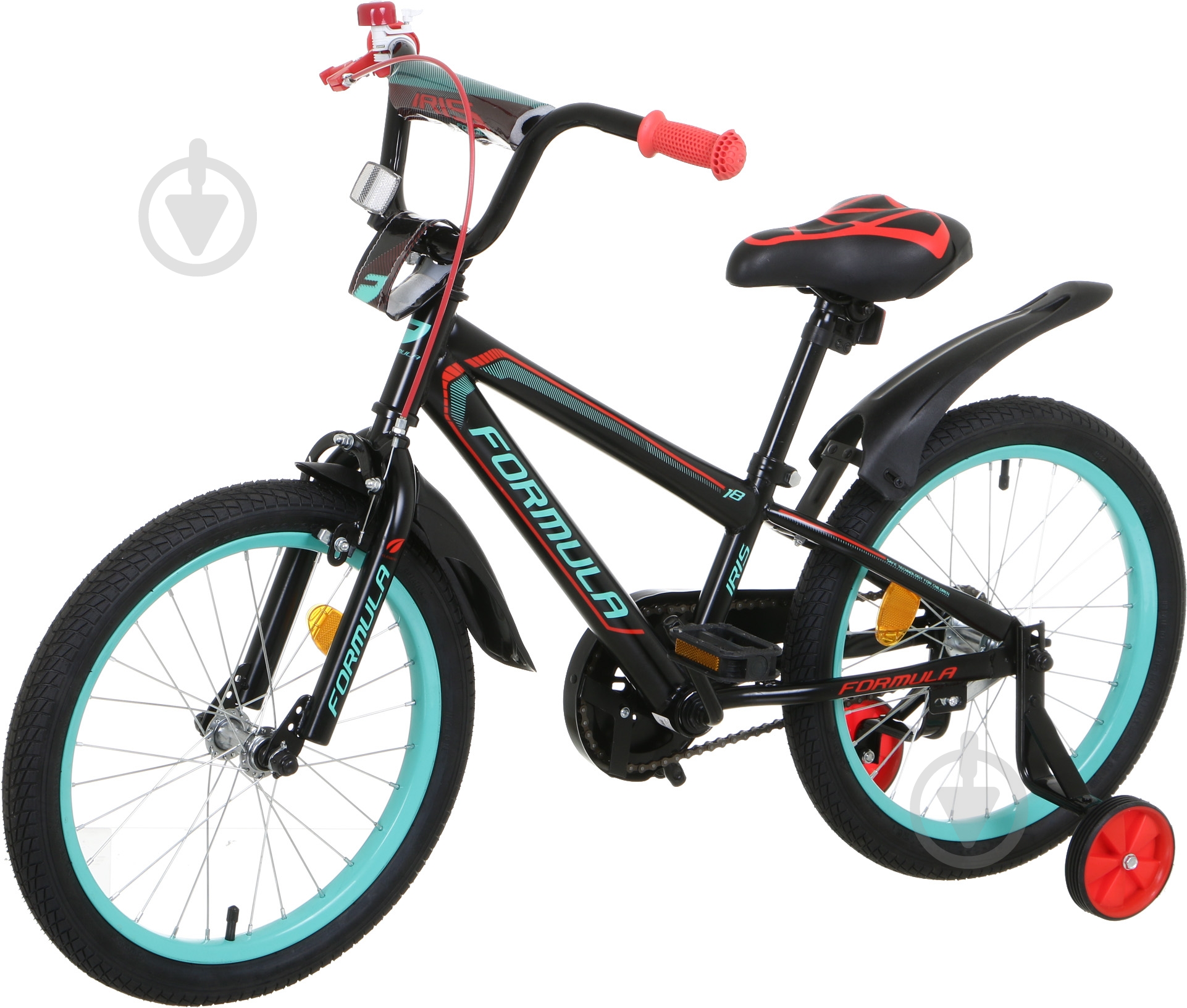 Велосипед Formula 18" 9.5"(24 см) Iris RET-FRK-18-013 черно-красный - фото 1