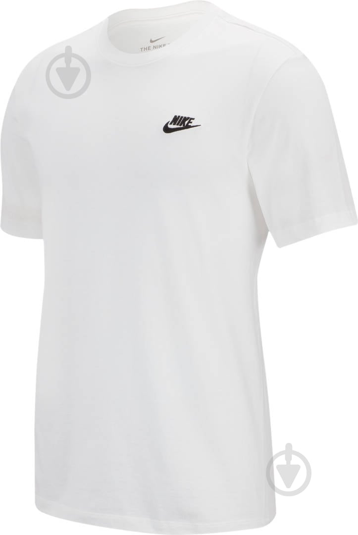 Футболка Nike M NSW CLUB TEE AR4997-101 р.S білий - фото 1