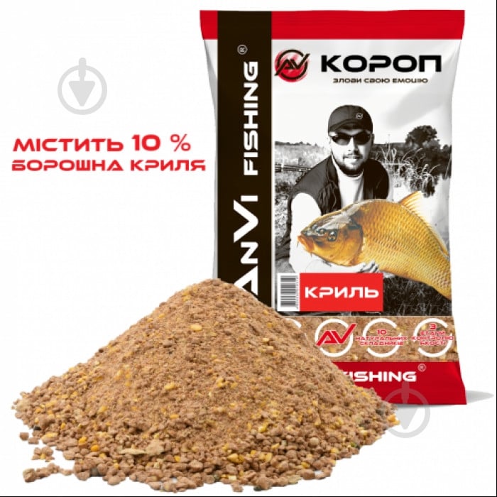 Прикормка ANVI криль 1000 г - фото 1