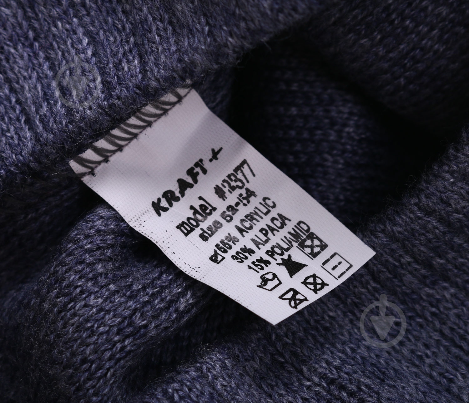 Шапочка детская для мальчика Kraft+ арт. 2377 р.52-54 джинс - фото 4