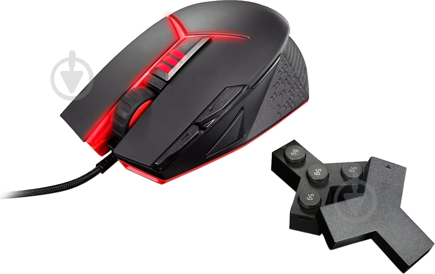 Мышь Lenovo Y Gaming Precision Mous (GX30J07894) black/red - фото 3 Мышь Lenovo Y Gaming Precision Mous (GX30J07894) black/red - фото 3