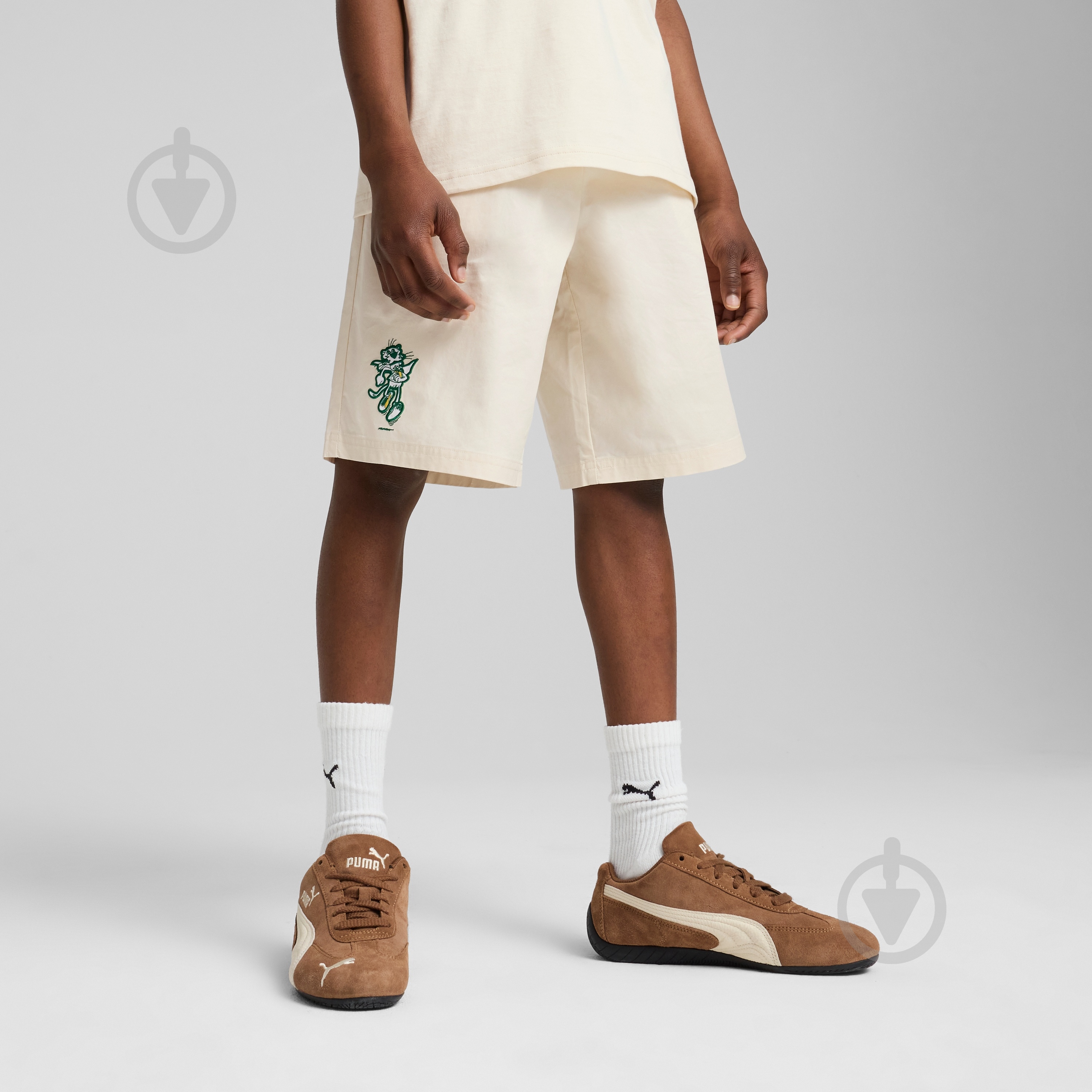 Шорты Puma SUPER PUMA Woven Shorts B 62986787 р. 140 бежевый - фото 3 Шорты Puma SUPER PUMA Woven Shorts B 62986787 р. 140 бежевый - фото 3