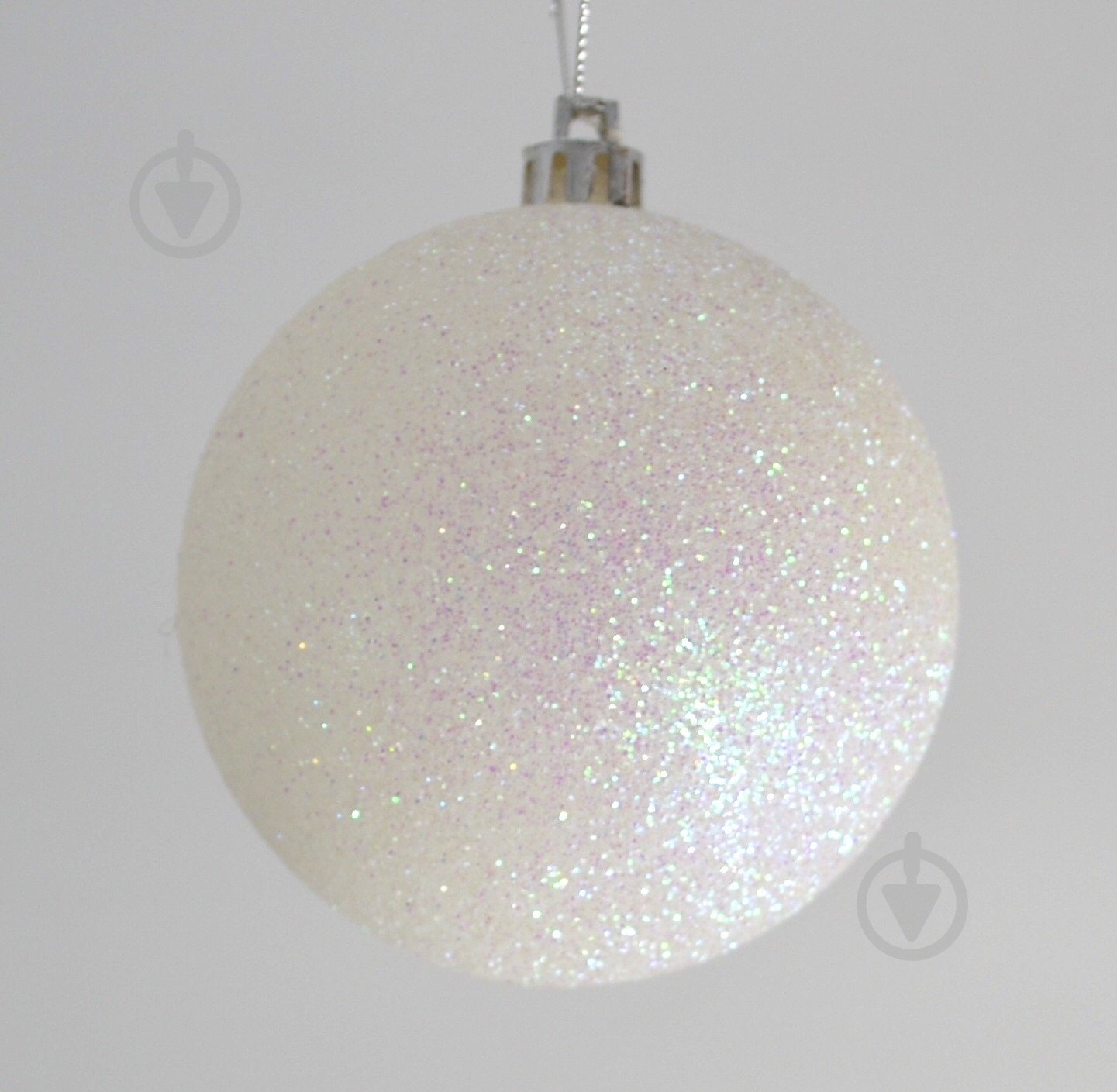 Шар новогодний D 40 белый - фото 2 Шар новогодний D 40 белый - фото 2