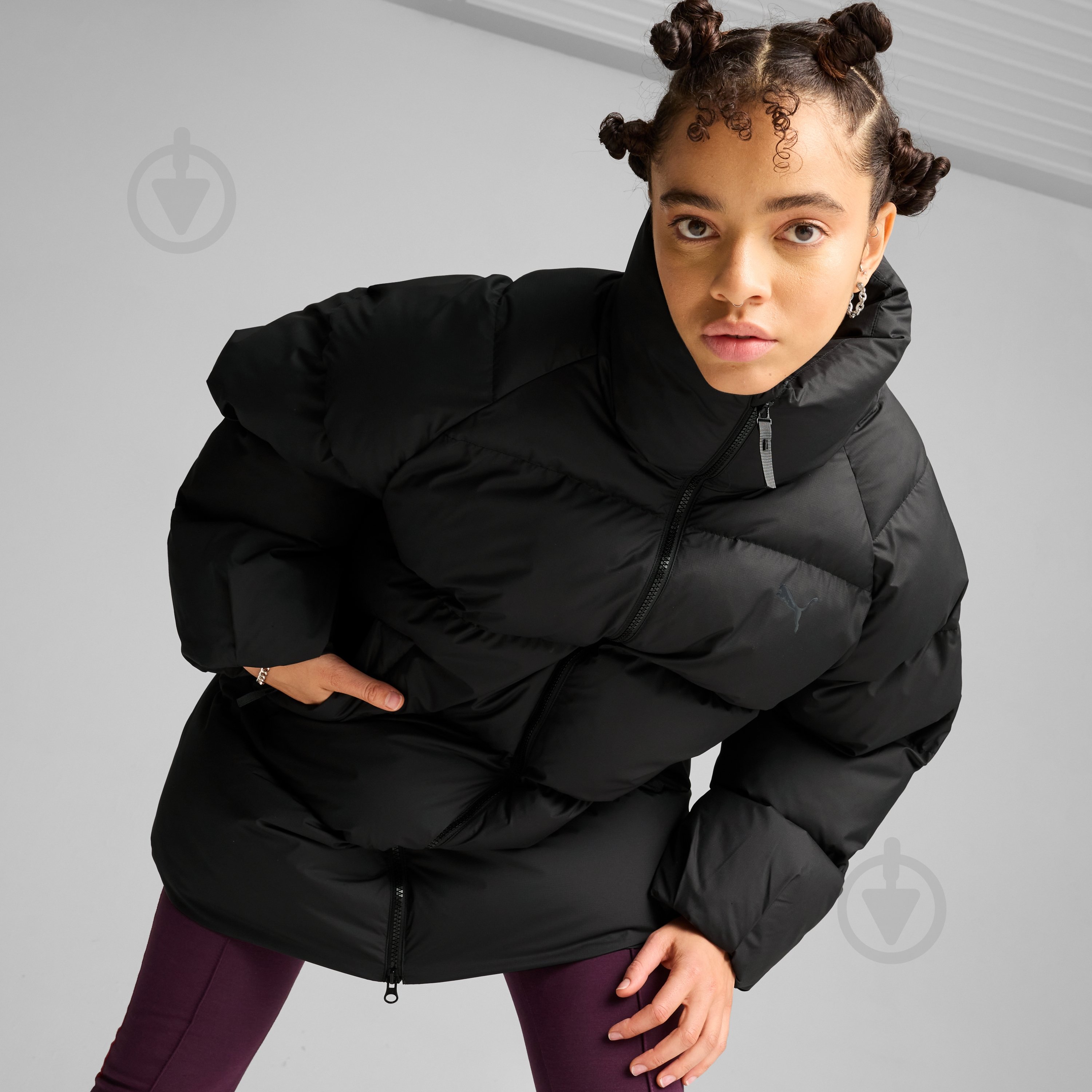 Куртка женская зимняя Puma OVERSIZED PUFFER JACKET 62747201 р.S черная - фото 3